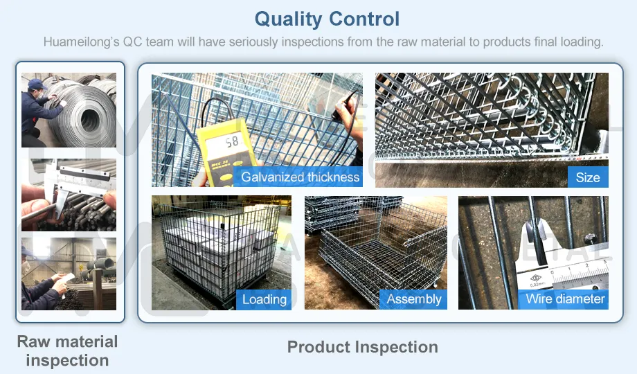 Agricultural Saving-Space Palletized Metallic Wire Mesh Gitterbox Cage for Sale