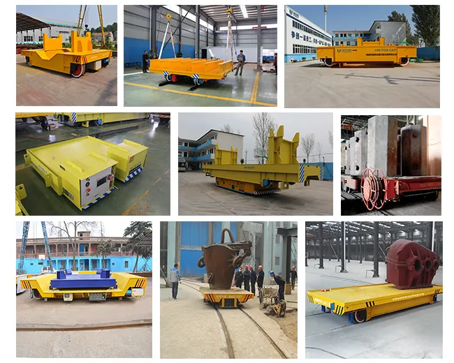 Cable Drum Powered Rail Ladle Transfer Cart in Steel Mill