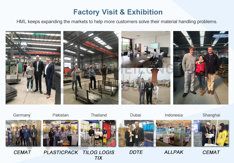 European High Quality Recycle Industrial Transport Faltbare Klappbare Container Gitterbox