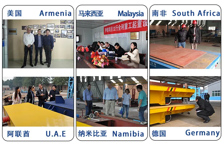 Heavy Material Transfer Trolley Plant Use Rail Guided Transfer Cart