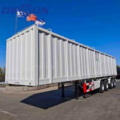 Four Axle Box Type Semi Trailer