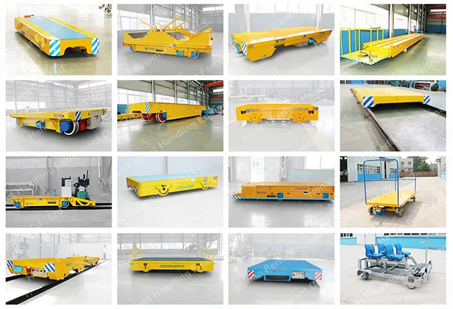 Industrial Trailer Ladle Rail Transfer Trolley Handling Cart