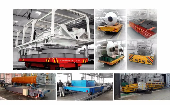 Trailing Cable Powered Transfer Trailer No Rail Transfer Cart (1-300T)