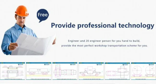 Trailing Cable Powered Transfer Trailer No Rail Transfer Cart (1-300T)