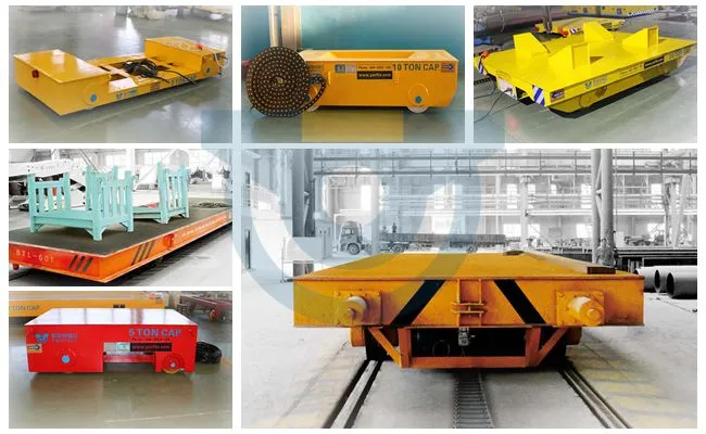 Trailing Cable Powered Transfer Trailer No Rail Transfer Cart (1-300T)